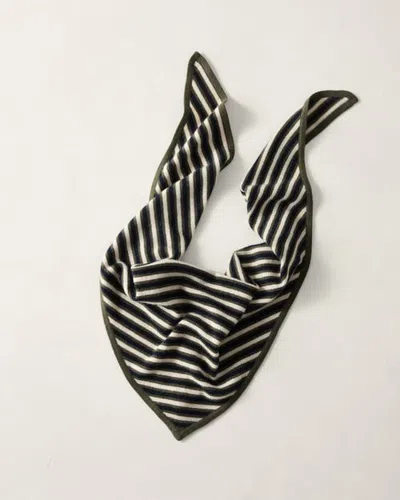Haven Well Within Wool And Cashmere Striped Triangle Scarf In Multi