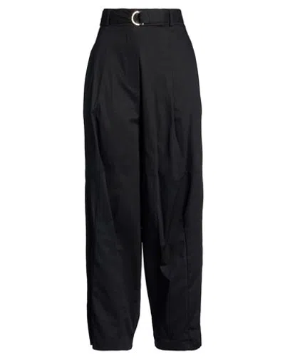 Haveone Woman Pants Black Size S Cotton, Elastic Fibres