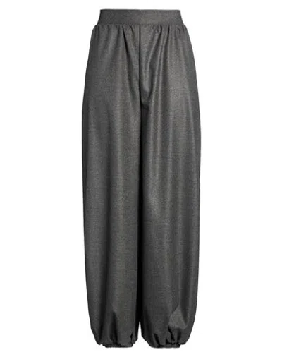 Haveone Woman Pants Grey Size M Polyester, Viscose, Elastane In Gray