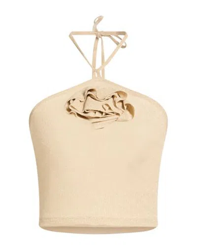 Haveone Woman Top Platinum Size M Viscose, Polyester, Polyamide, Elastic Fibres In Brown