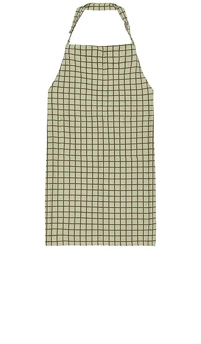 Hawkins New York Essential Check Apron In Green