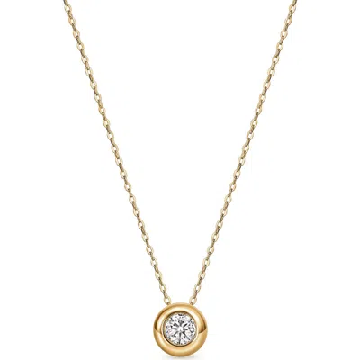Hearts On Fire Dream 18k Gold Diamond Solitaire Pendant Necklace