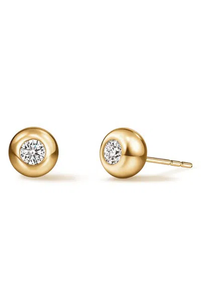 Hearts On Fire Dream Solo 18k Gold Diamond Stud Earrings