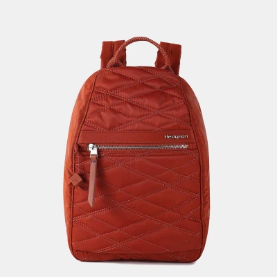 Hedgren Vogue Rfid Backpack Brandy Brown In Green