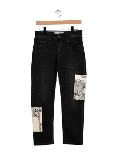 Pre-owned Hellessy High-rise Straight Leg Jeans In Black