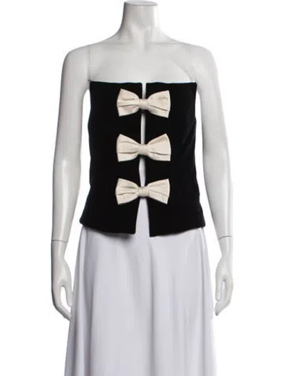 Pre-owned Hellessy Strapless Top In Black