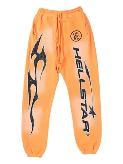 Hellstar Elastic Bottom  Track Pants In Yellow