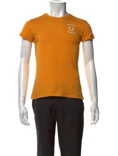 Pre-owned Helly Hansen Graphic Print Crew Neck T-shirt In Yellow