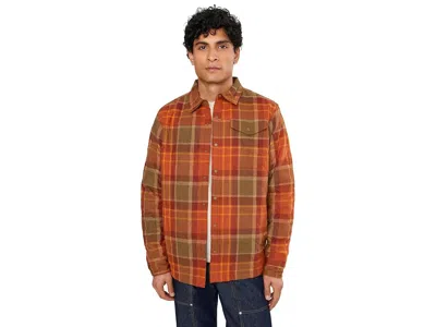 Helly Hansen Isfjord Insulated Shacket Men's Sweatshirt Ginger Biscuit Fjell Plaid: Xl, Polyester In Multi