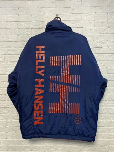 Pre-owned Helly Hansen Vintage 90's Down Jacket  Puffer In Blue/red