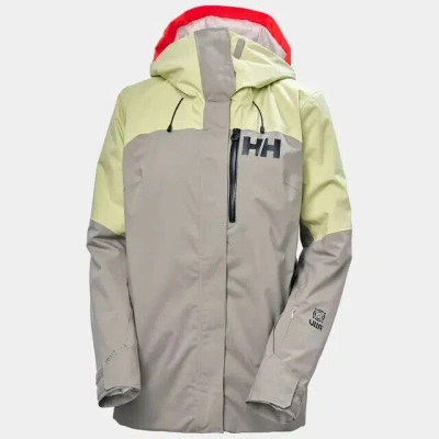 Pre-owned Helly Hansen Women's  Powshot Ski Jacket. Size M In Iced Matcha