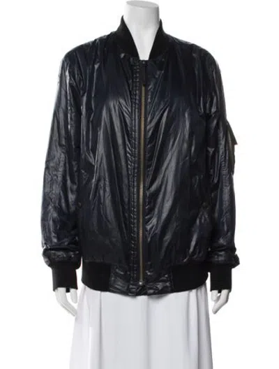 Pre-owned Helmut Lang Bomber Jacket In Blue