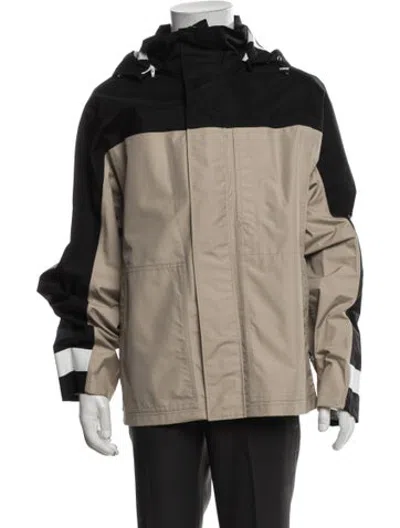 Pre-owned Helmut Lang Colorblock Pattern Performance Jacket In Neutrals