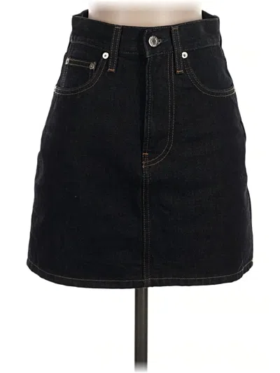 Pre-owned Helmut Lang Denim Skirt In Black