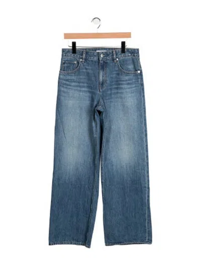 Pre-owned Helmut Lang High-rise Wide Leg Jeans In Blue