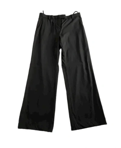 Pre-owned Helmut Lang Ss02 Wide Black Dress Pants