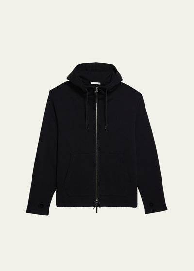 Helmut Lang Women's Cotton Oversized Zip Hoodie In Blk