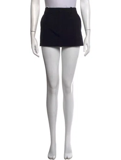 Pre-owned Helsa Mini Skirt In Black