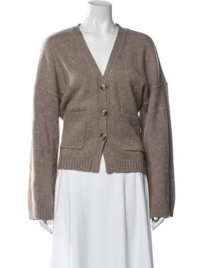 Pre-owned Helsa V-neck Sweater In Neutrals