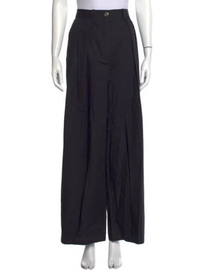 Pre-owned Helsa Wide Leg Pants In Black