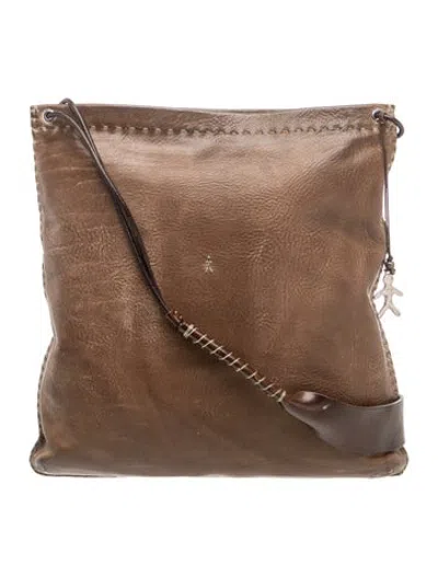 Pre-owned Henry Beguelin Leather Shoulder Bag In Brown
