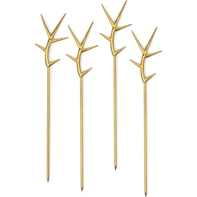 Here's How Ozzy Set Of 4 Bloody Mary Picks In Gold
