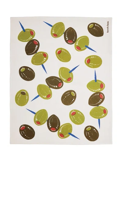 Here's How The Emmy Tea Towel In Olives