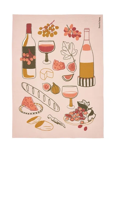 Here's How The Emmy Tea Towel In Wine