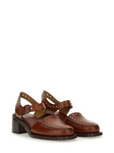 Hereu Brown Leather Sandals