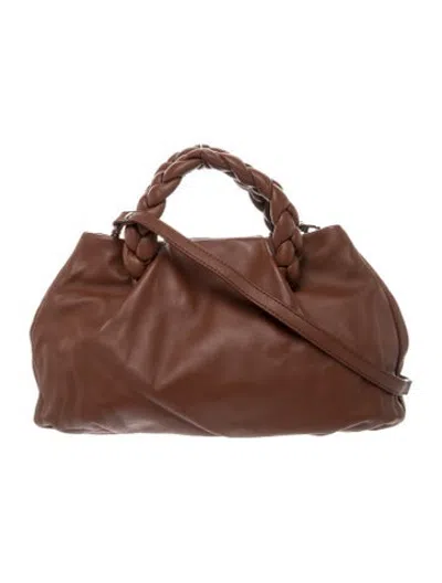 Pre-owned Hereu Leather Top Handle Bag In Brown