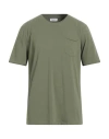 Heritage Man T-shirt Military Green Size 44 Cotton, Elastane