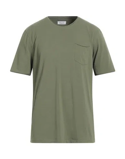 Heritage Man T-shirt Military Green Size 48 Cotton, Elastane