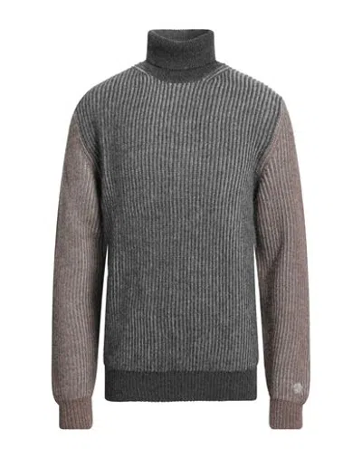 Heritage Man Turtleneck Lead Size 42 Alpaca Wool, Virgin Wool In Grey