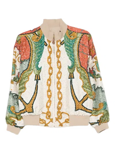 Pre-owned Hermes 2000s Reversible Jacket In Neutral
