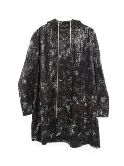 Pre-owned Hermes 2010s Serie Button Hooded Coat In Black