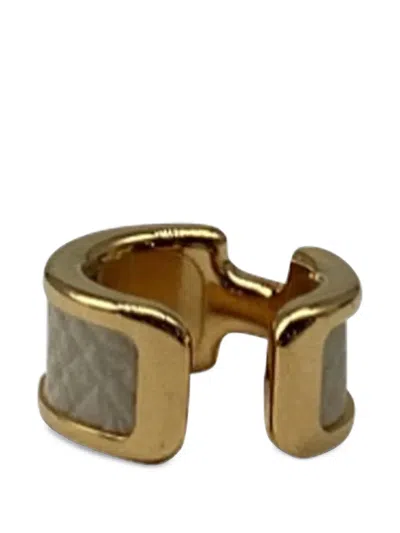 Pre-owned Hermes 2020s Olympe Pm Ear Cuff In Gold