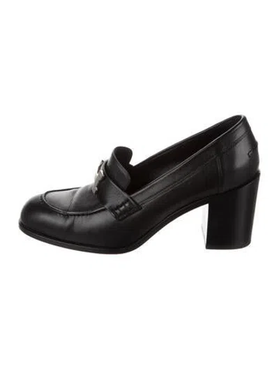 Pre-owned Hermes 2021 Dauphine 70 Pumps In Black
