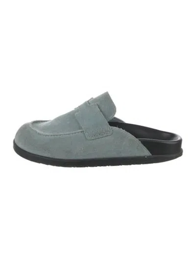 Pre-owned Hermes 2022 Go Mules In Blue