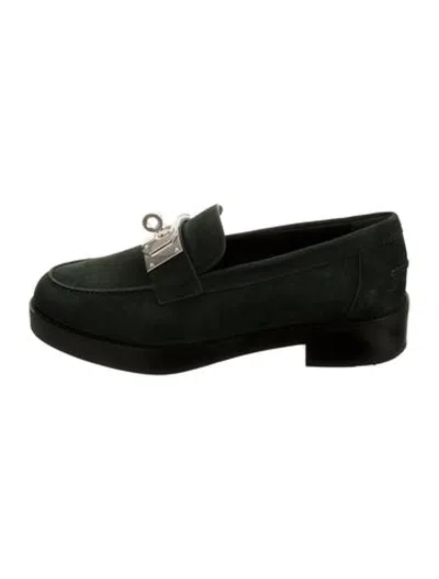 Pre-owned Hermes 2023 Hot Loafers In Black