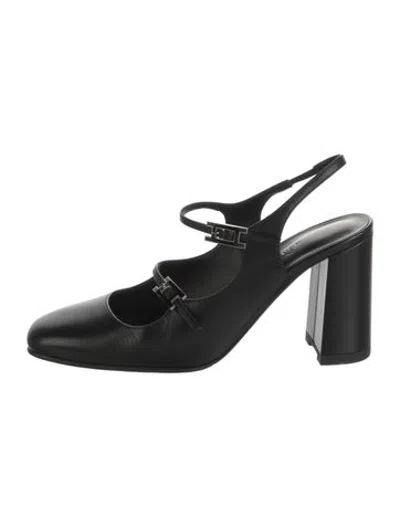 Pre-owned Hermes 2025 Jackie Pumps In Black