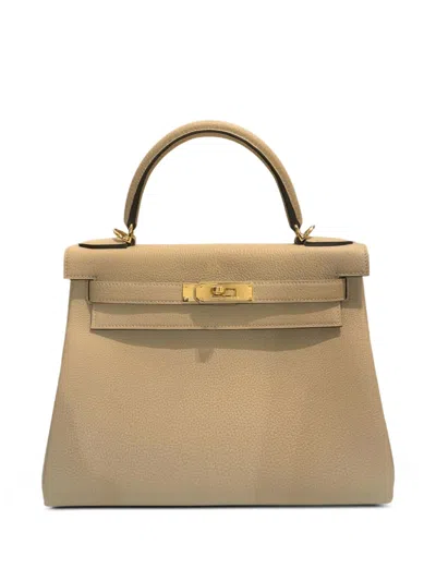 Hermes 2025 Kelly Retourne 28 Handbag In Neutral