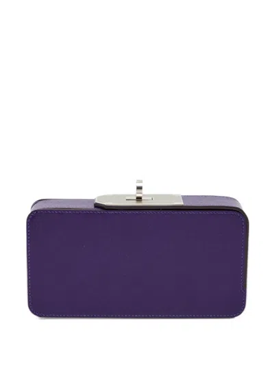 Pre-owned Hermes 2026 Sanglons Clutch Bag In Purple