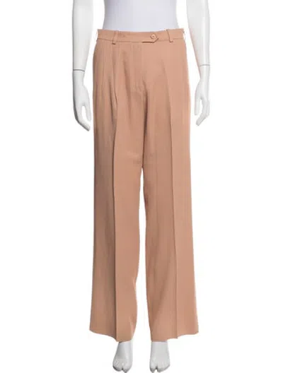 Pre-owned Hermes Acetate Wide Leg Pants In Neutrals