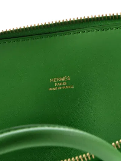 Pre-owned Hermes Bolide 1923 Bag Epsom 30 Satchel In Green