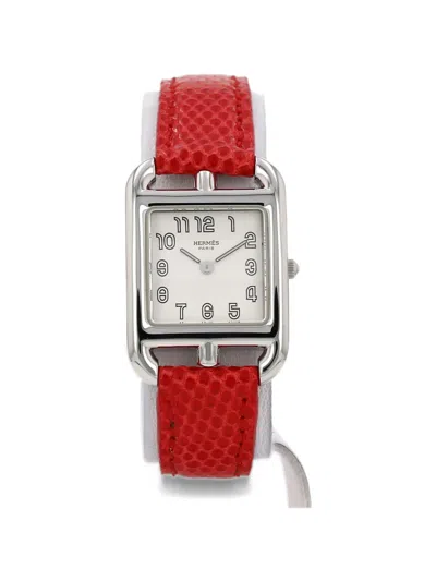 Pre-owned Hermes Cape Cod 23mm Watch In White