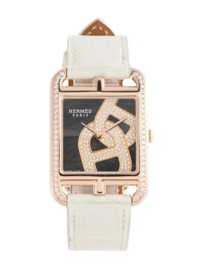 Pre-owned Hermes Cape Cod Chaine D'ancre Joaillier Watch In Multicolor