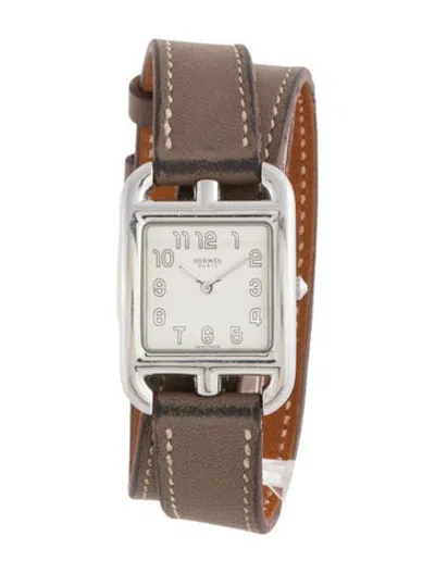 Pre-owned Hermes Cape Cod Watch, 23mm In Multicolor