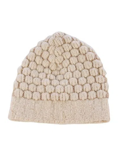 Pre-owned Hermes Cashmere Beanie In Neutrals