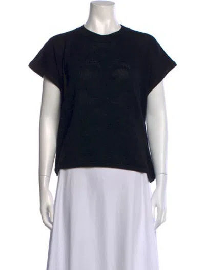 Pre-owned Hermes Cashmere Crew Neck Sweater In Black