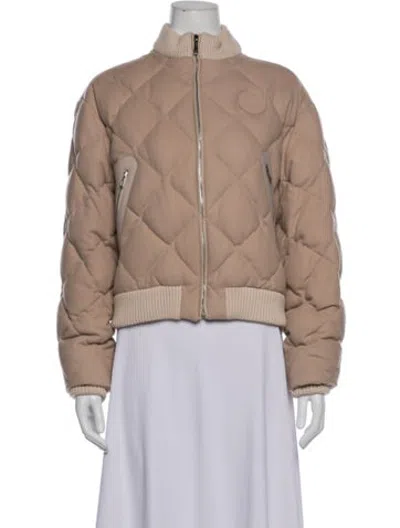 Pre-owned Hermes Cashmere Down Jacket In Neutrals